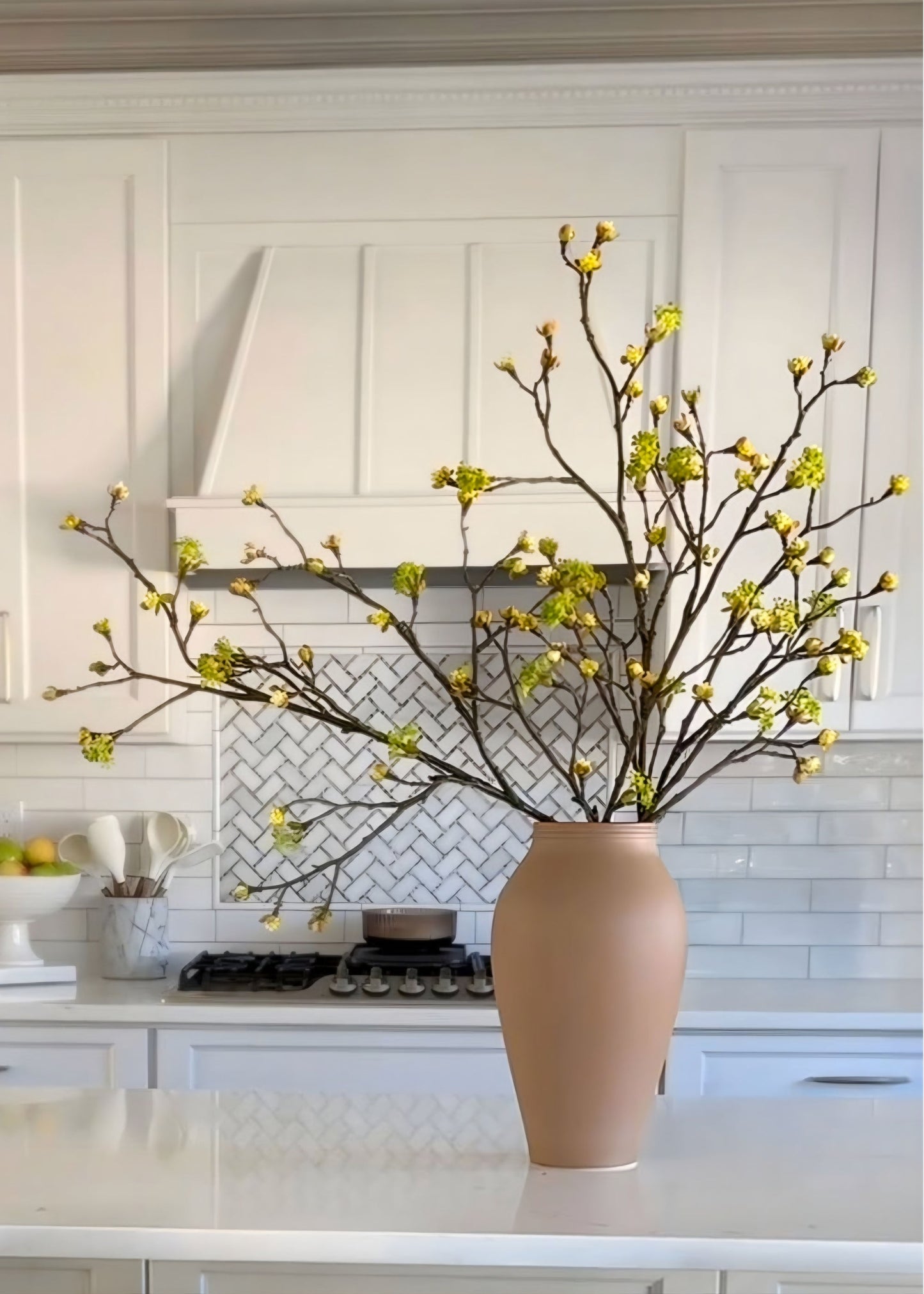Artificial Budding Flower Branch - 42"