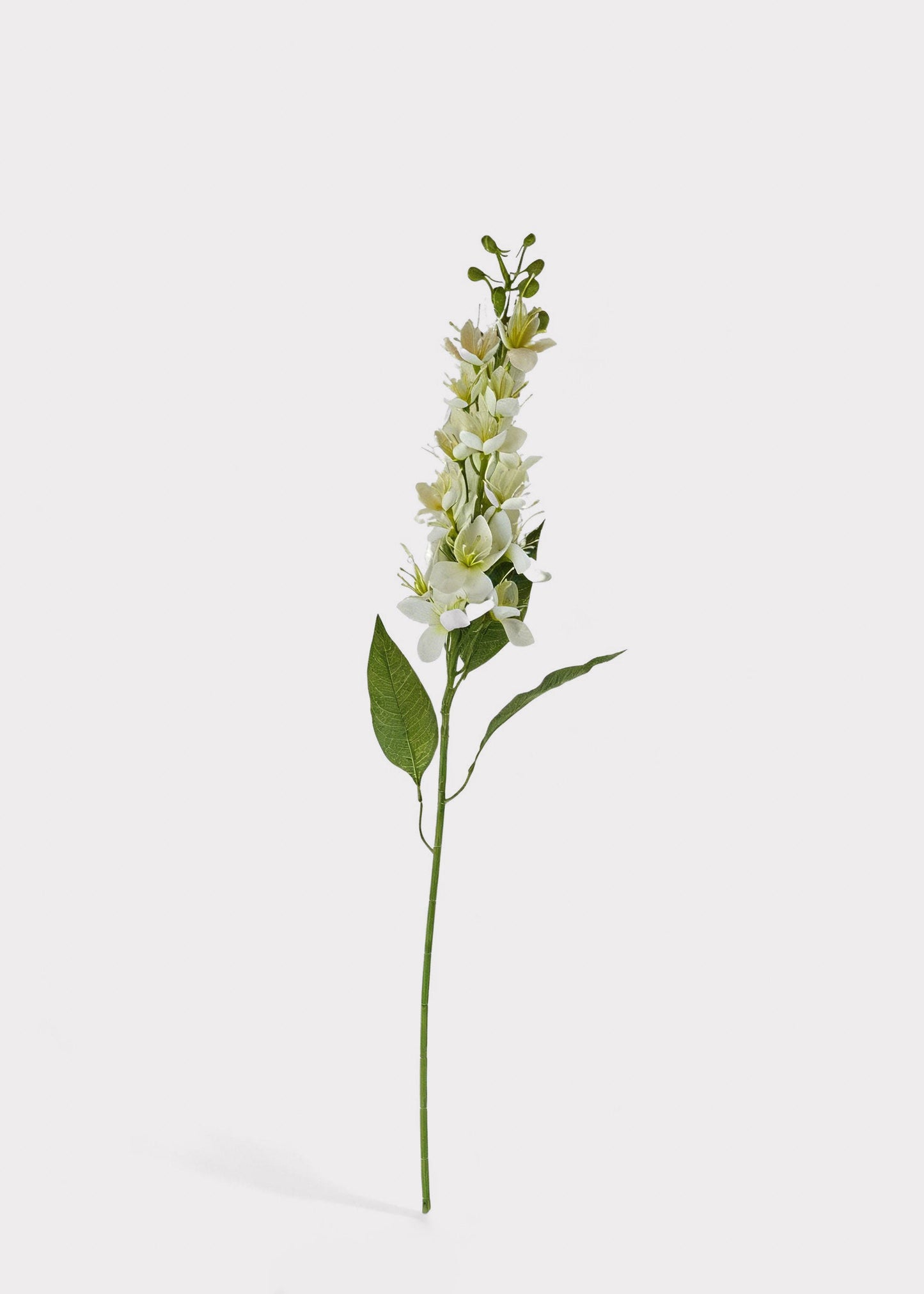 Tall White Honey Blossom Artificial Wildflower Stem - 32"