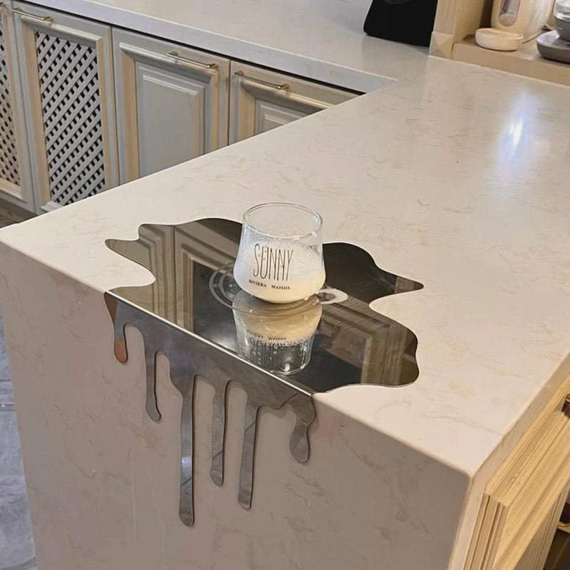 GOIFVORO Stainless Steel Fluid Drip Sculpture Decor, product image 1 of 5