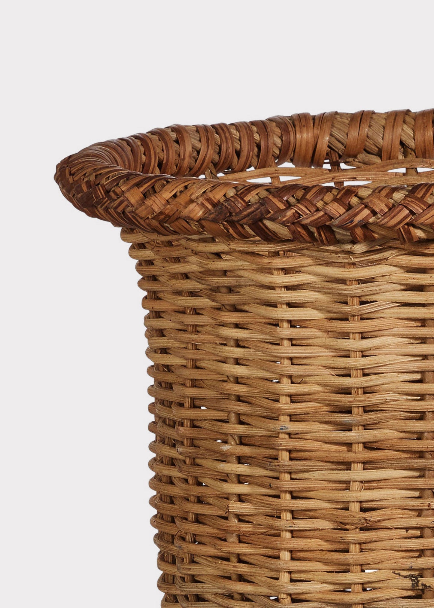 Woven Rattan Urn Planter Pot - 15"