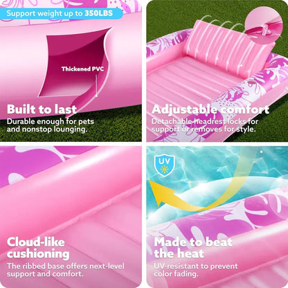 GOIFVORO™ Inflatable Suntan Lounge Pool