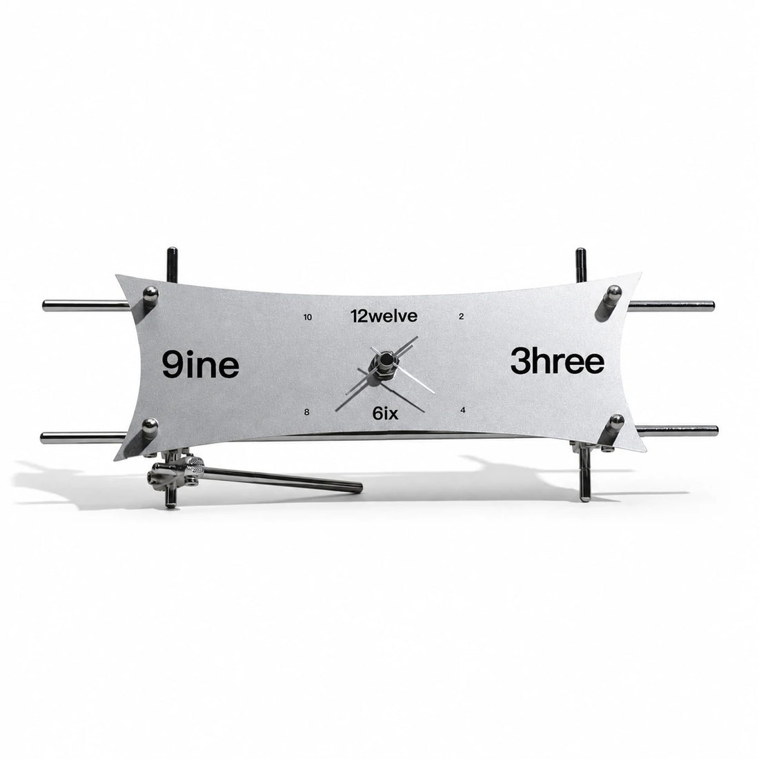 GOIFVORO Light Axis Kite Metal Desk Clock – Sculptural Modern Table Clock, product image 1 of 5