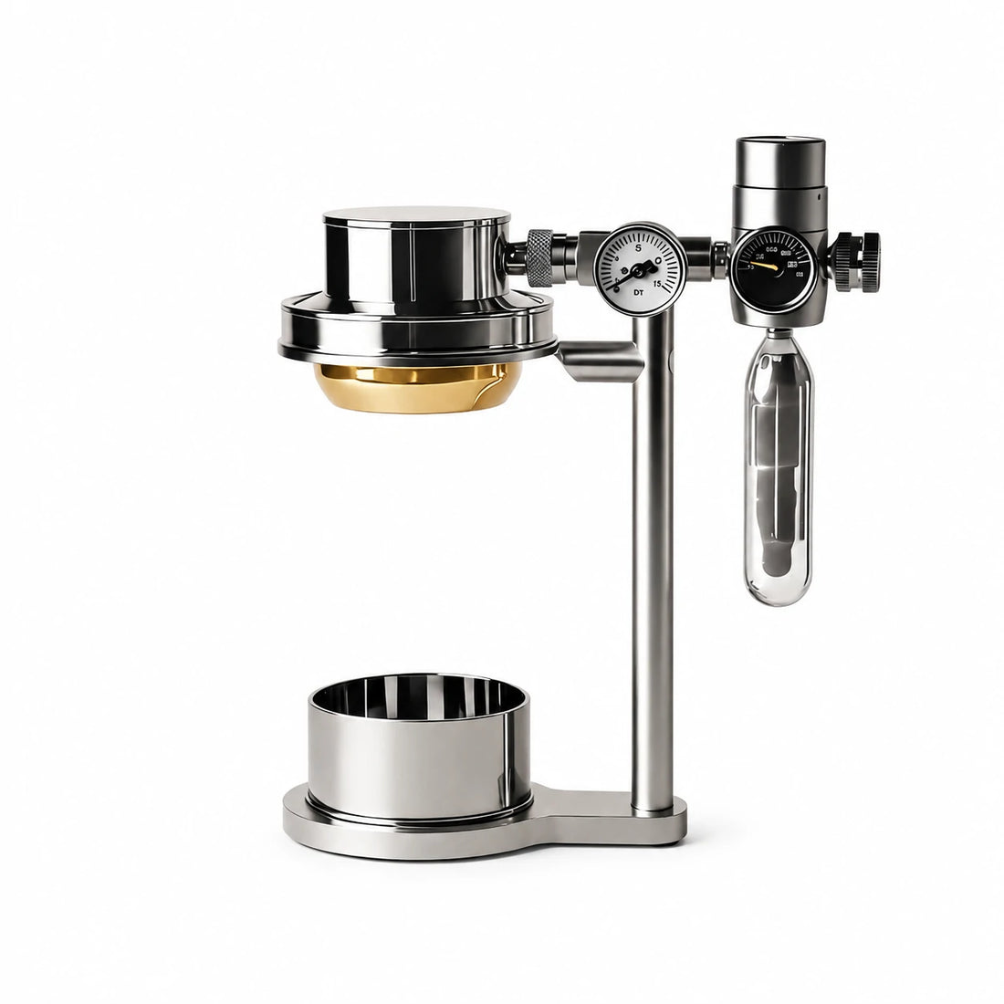 GOIFVORO Pneumatic Espresso Maker – Stainless Steel Pressure-Controlled Coffee Machine, product image 1 of 6