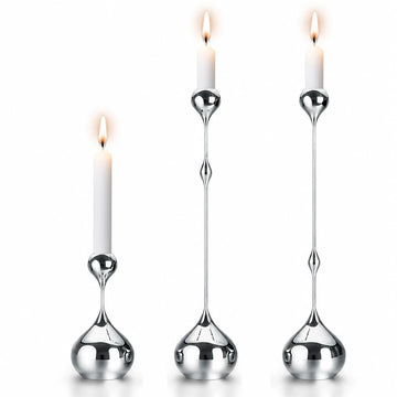 GOIFVORO™ Sculptural Stainless Steel Taper Candle Holder
