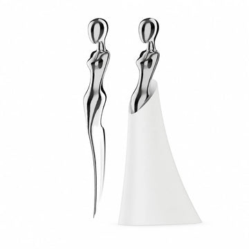 GOIFVORO™ Stainless Steel Moon Goddess Art Knife with Sculptural Holder