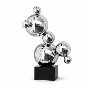 GOIFVORO™ Stainless Steel Bubble Sphere Sculpture Decor
