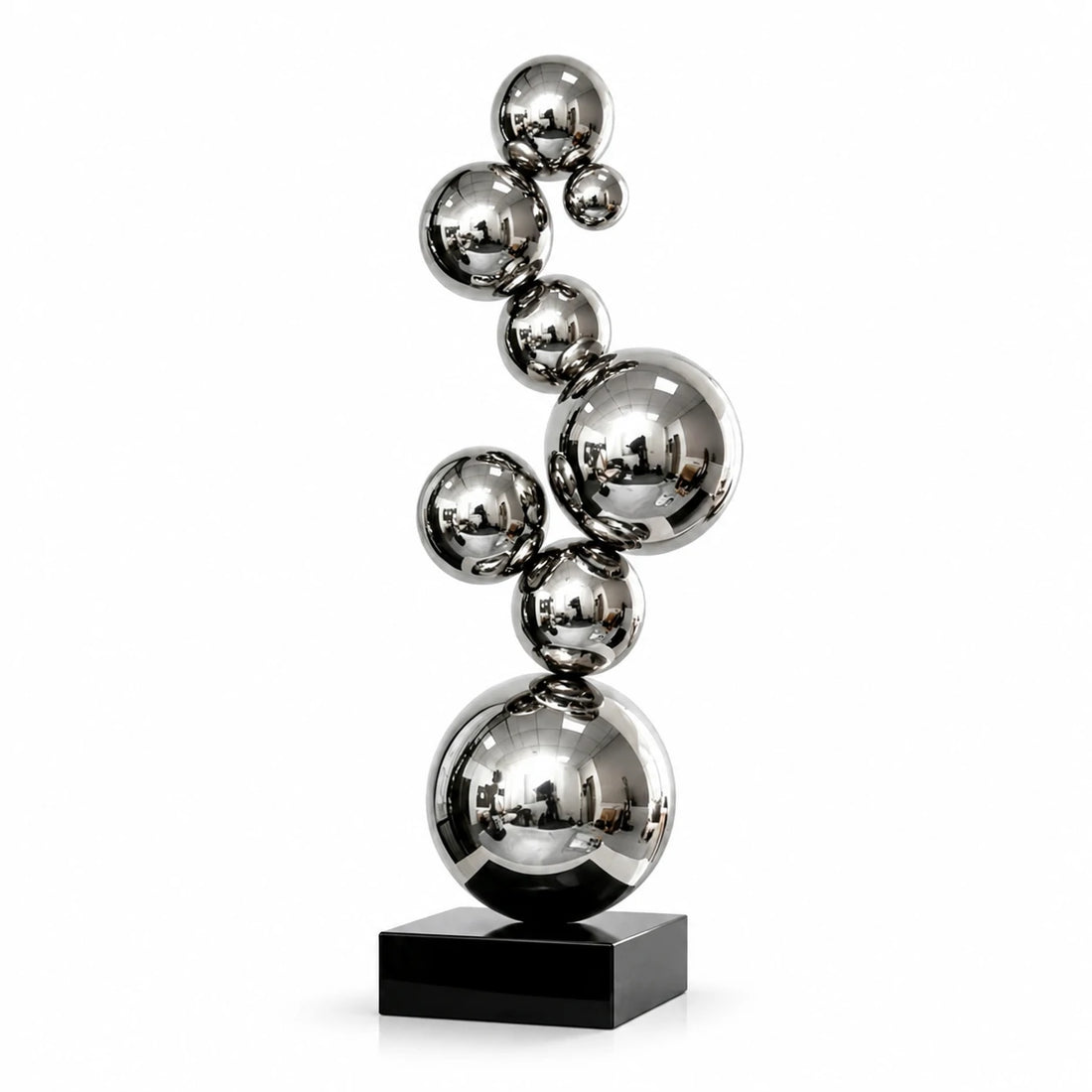 GOIFVORO Stainless Steel Bubble Sphere Sculpture Decor, product image 1 of 5