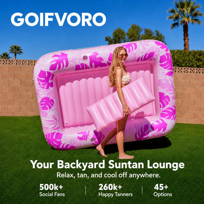 GOIFVORO™ Inflatable Suntan Lounge Pool