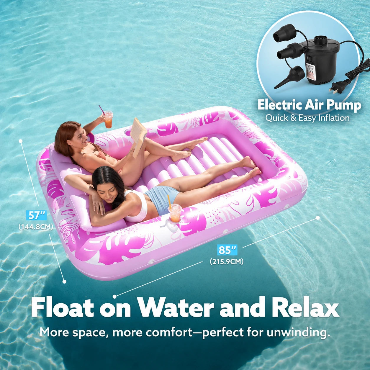GOIFVORO™ Inflatable Suntan Lounge Pool