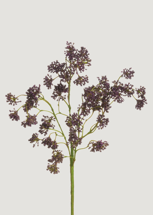 Plum Purple Artificial Sedum Succulent Spray - 16"