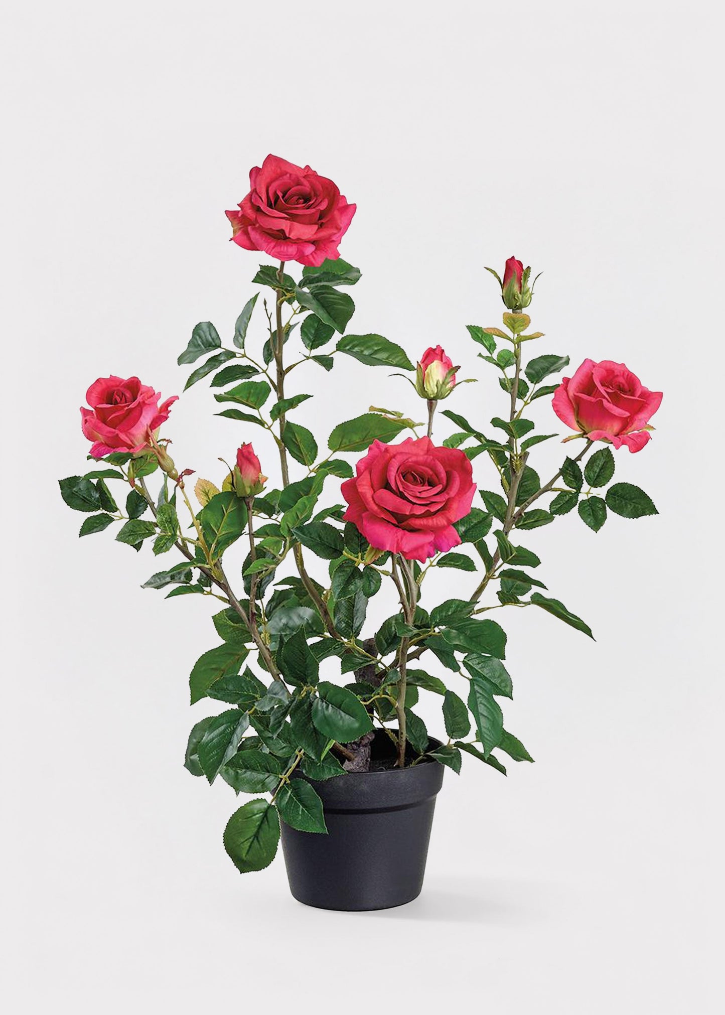 SAVE - Fake Potted Patio Red Rose Arrangements - 25"