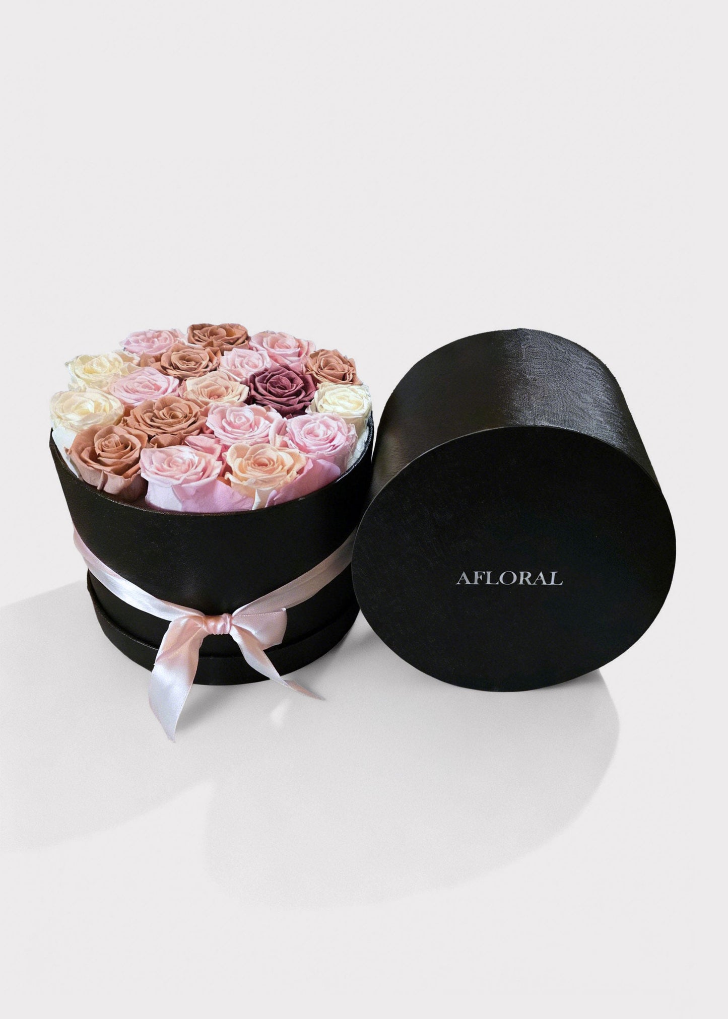 Afloral™ Preserved Rose Head Flower Gift Box - 18 Rose Heads