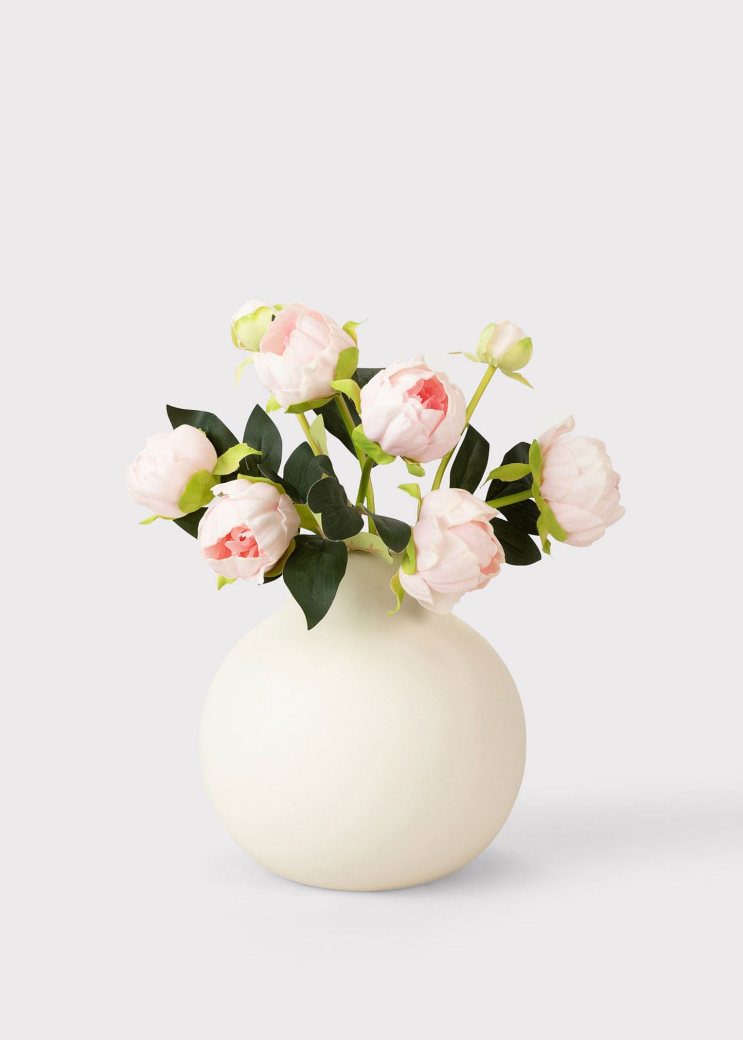 Case of 10 Pink Real Touch Peony Flower Bundles - 10.5"