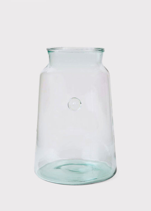 etúHOME Large French Mason Jar Vase - 14.25" Tall