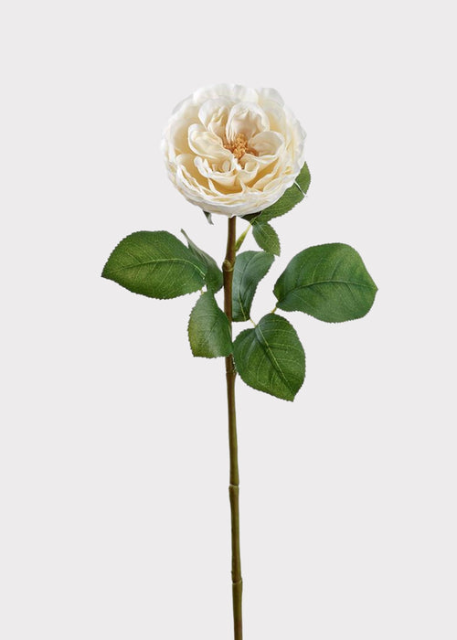 Fake Flower Rose in Cream - 26"