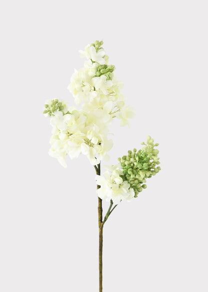 Fake Flowers Lilacs in Cream - 25"