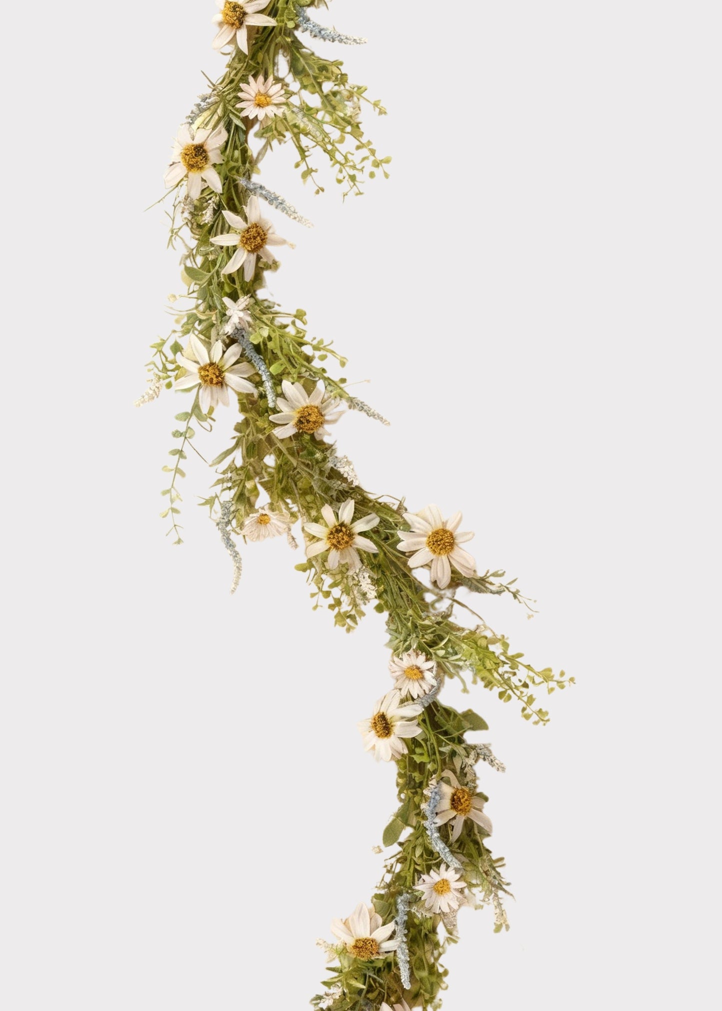 Artificial Wildflower Garland in Pale Pink - 72"