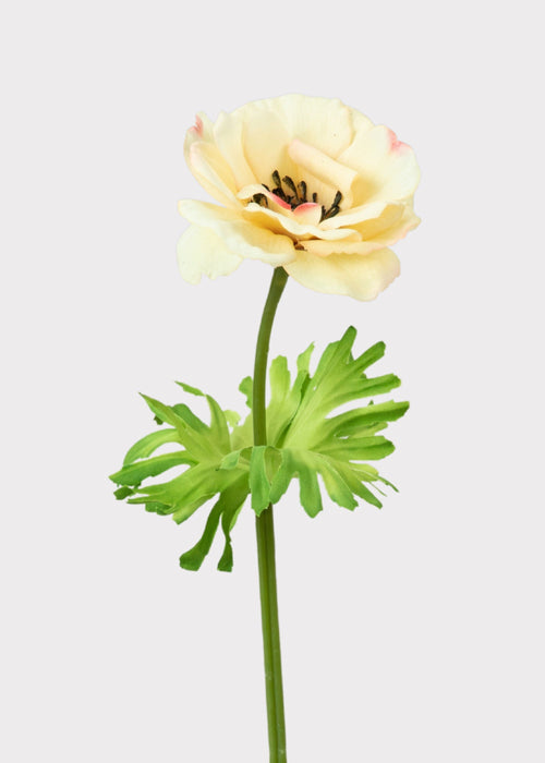 Yellow Real Touch Artificial Buttercup Fake Flower - 20.5"