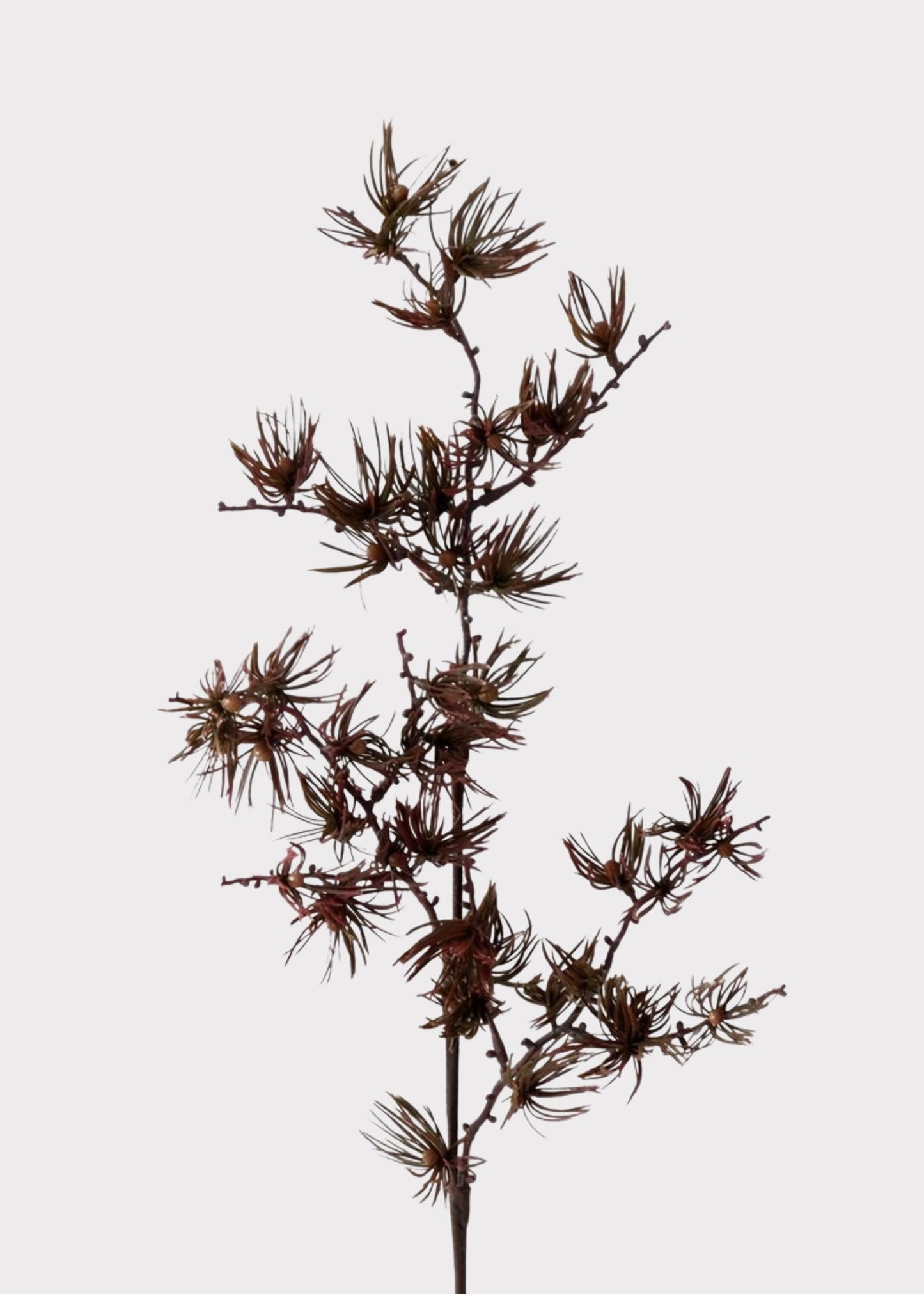 Fall Burgundy Fake Pine Foliage Branch - 32"