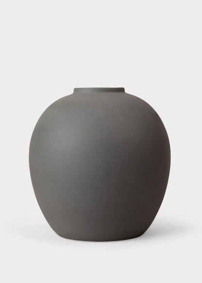 Afloral™ Edie Stoneware Vase in Matte Slate- 10.75"
