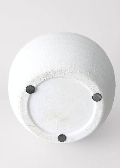 White Concrete Konos Vase - 10.75"