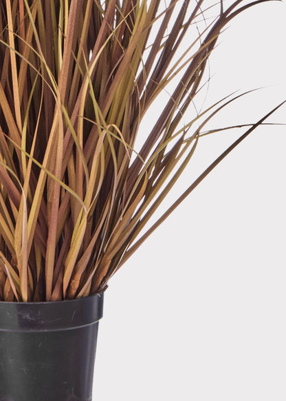 UV Treated Outdoor Fake Autumn Brown Grass Potted Plant - 48"