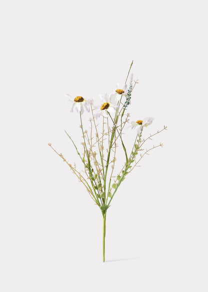 Fake Wildflower Daisy Spray in Pale Lavender - 22.5"