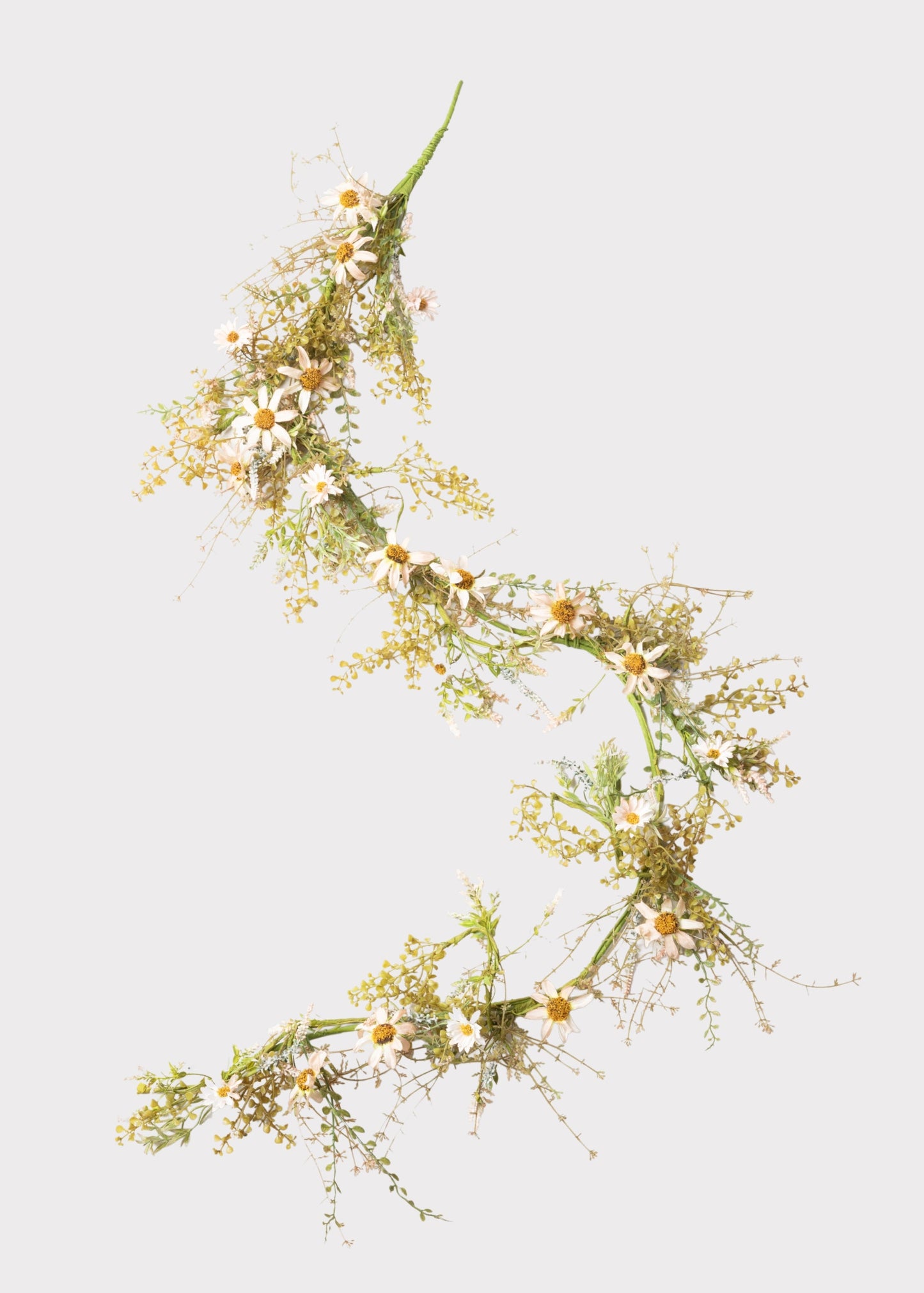 Artificial Wildflower Garland in Pale Pink - 72"
