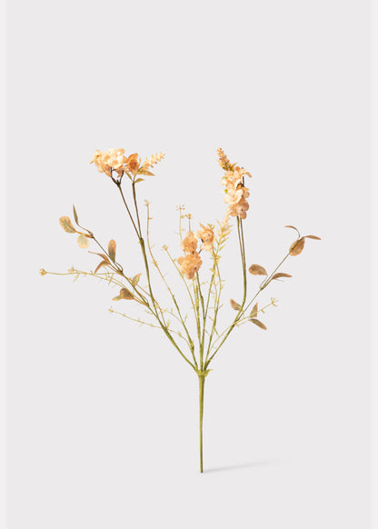 Artificial Wildflower Spray in Vintage Peach - 20.5"