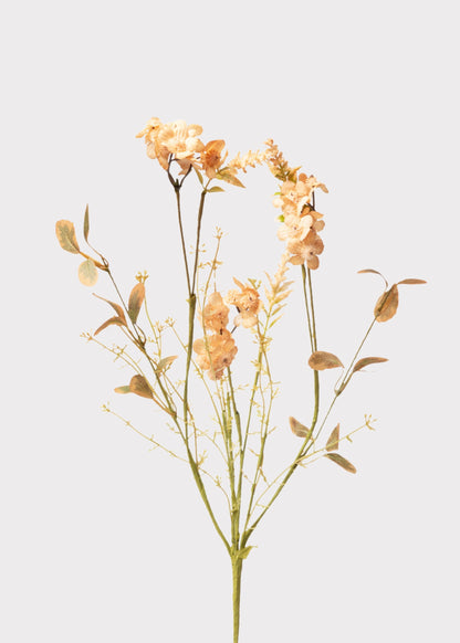 Artificial Wildflower Spray in Vintage Peach - 20.5"