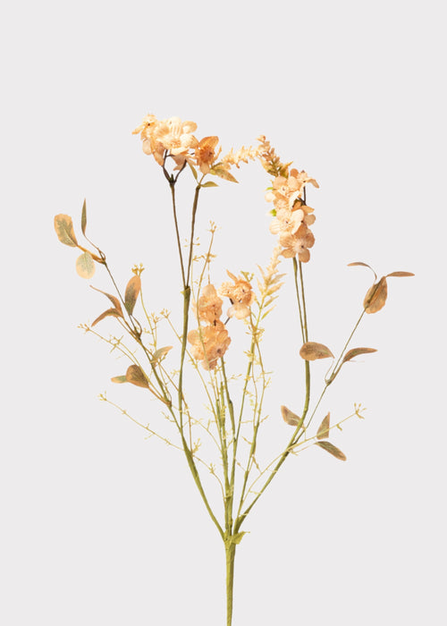 Artificial Wildflower Spray in Vintage Peach - 20.5"