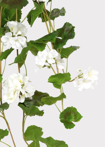 UV Treated Indoor/Outdoor Natural Touch Geranium Hanging Bush - 36"