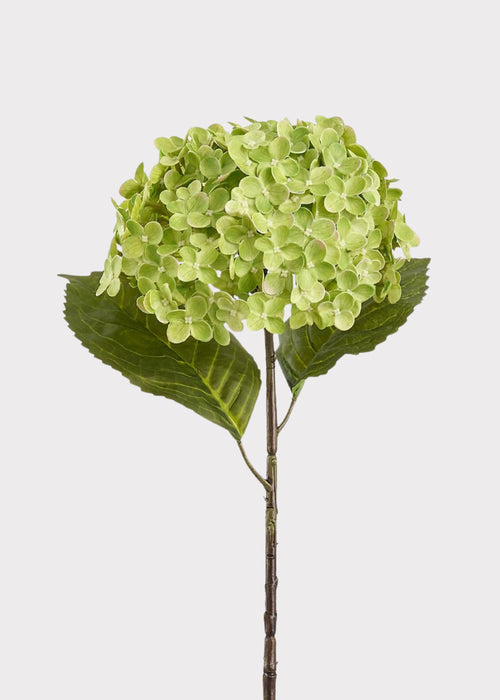 Artificial Hydrangea Flower in Green - 24.5"