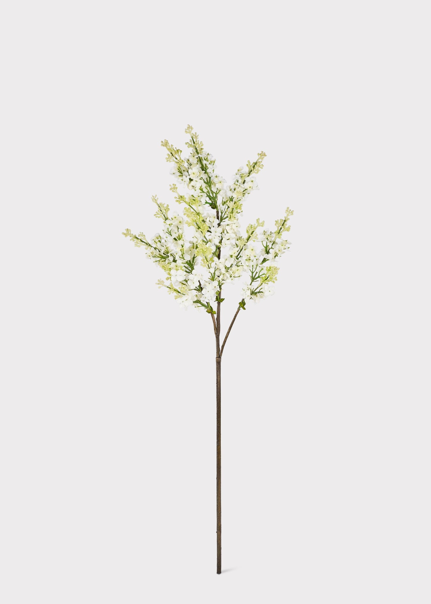 Cream Artificial Blooming Lilac Branch - 30"
