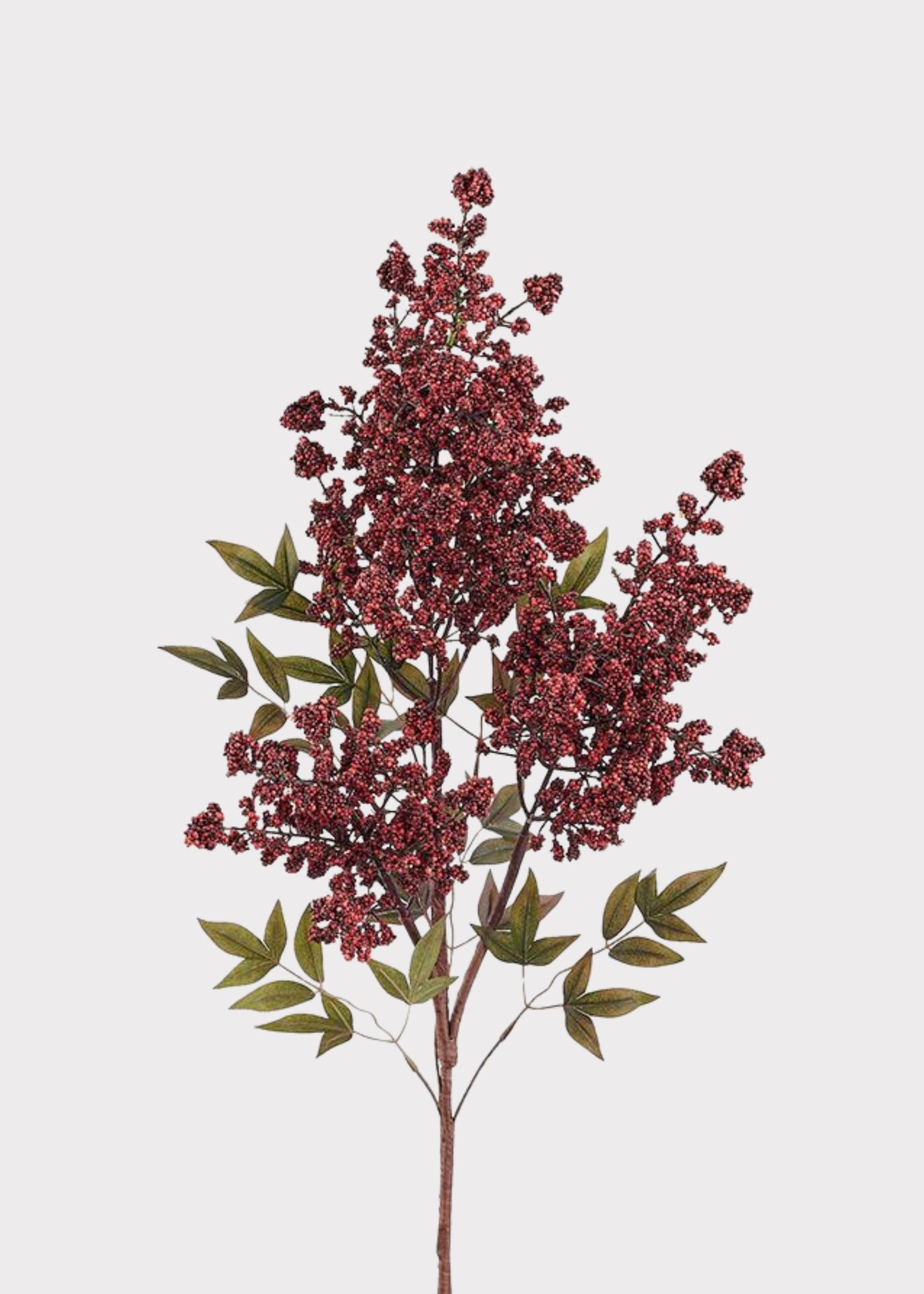 SAVE - Artificial Nandina Berry Branch in Burgundy - 47"