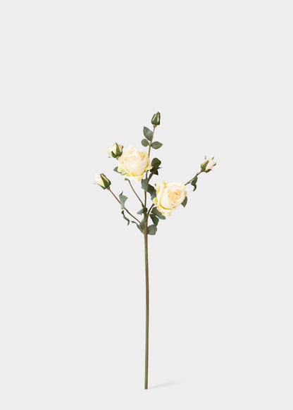 Artificial Roses in Cream - 27.5"