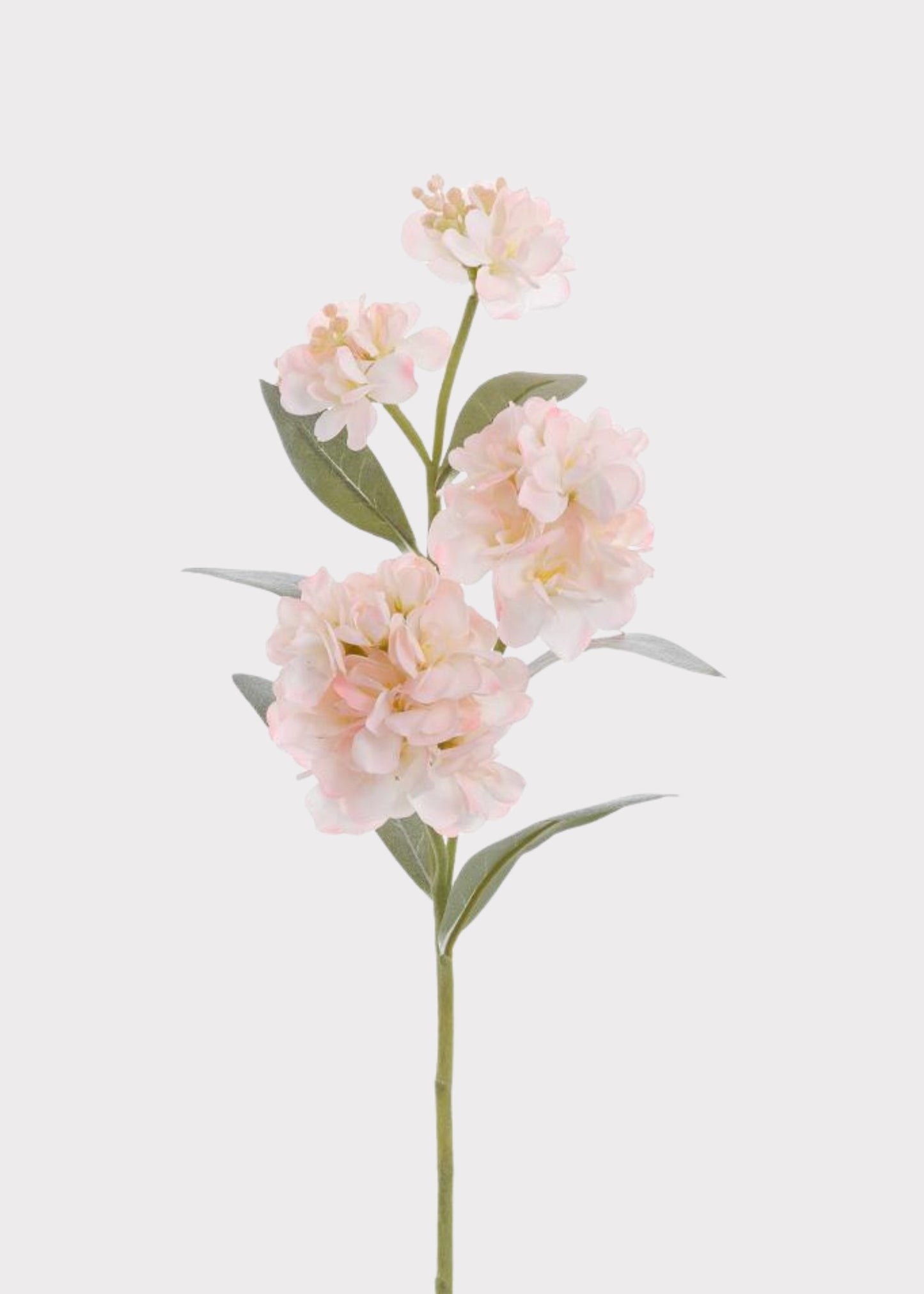 Artificial Pink Blush Real Touch Stock Flower Stem - 21"