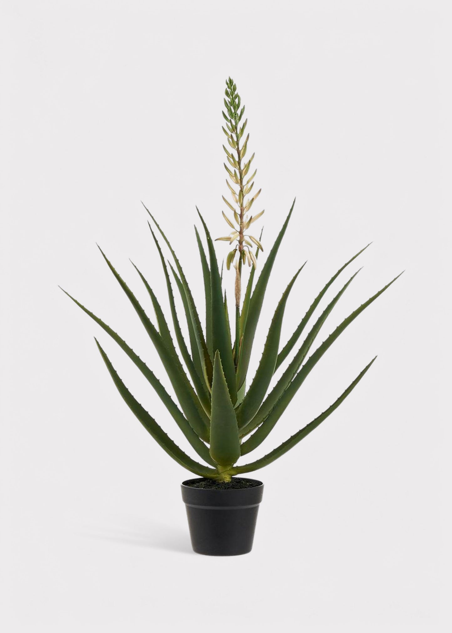 Artificial Blooming Agave Cactus Potted Plant - 36"
