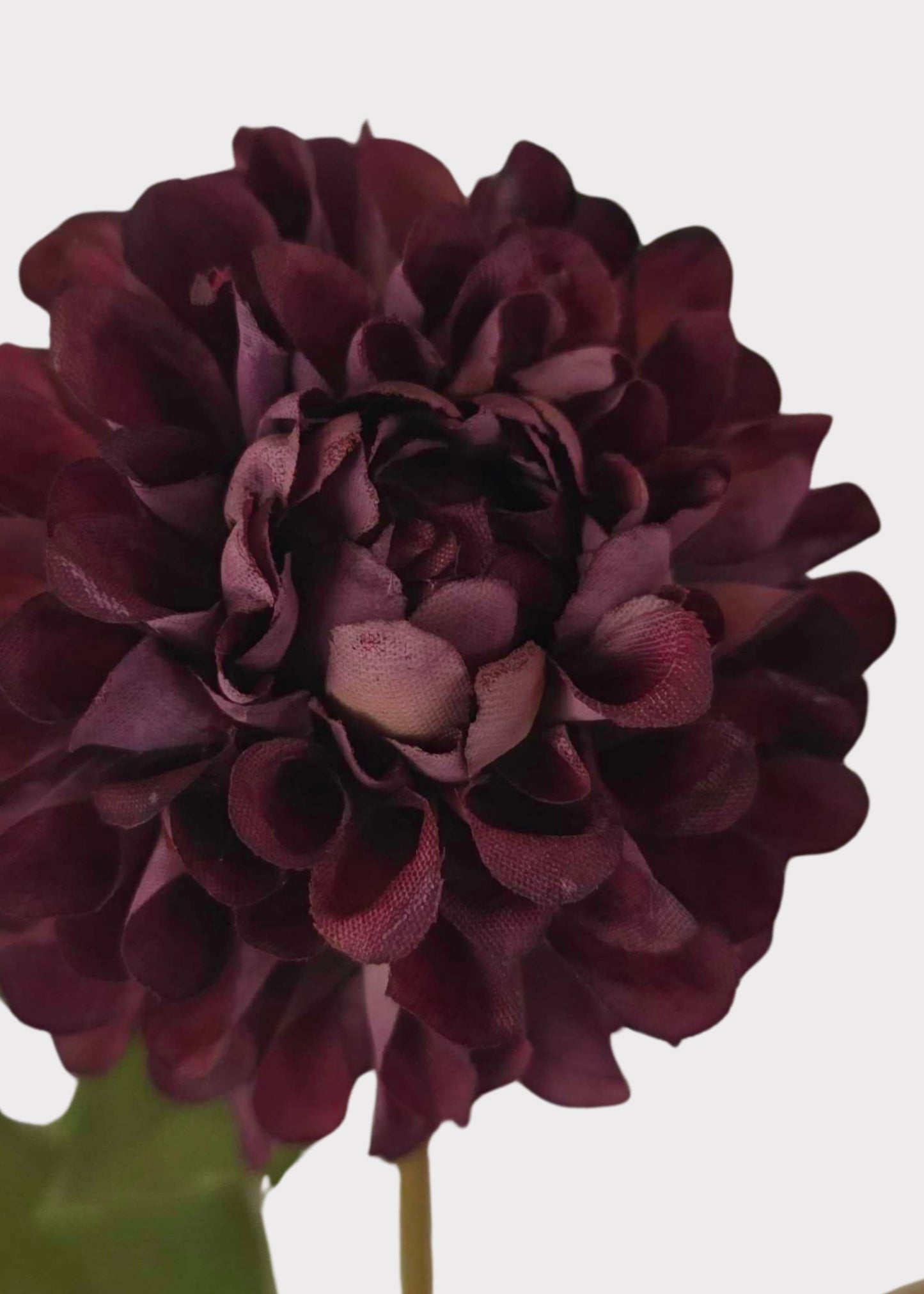 Artificial Dahlia Flower in Burgundy - 20"