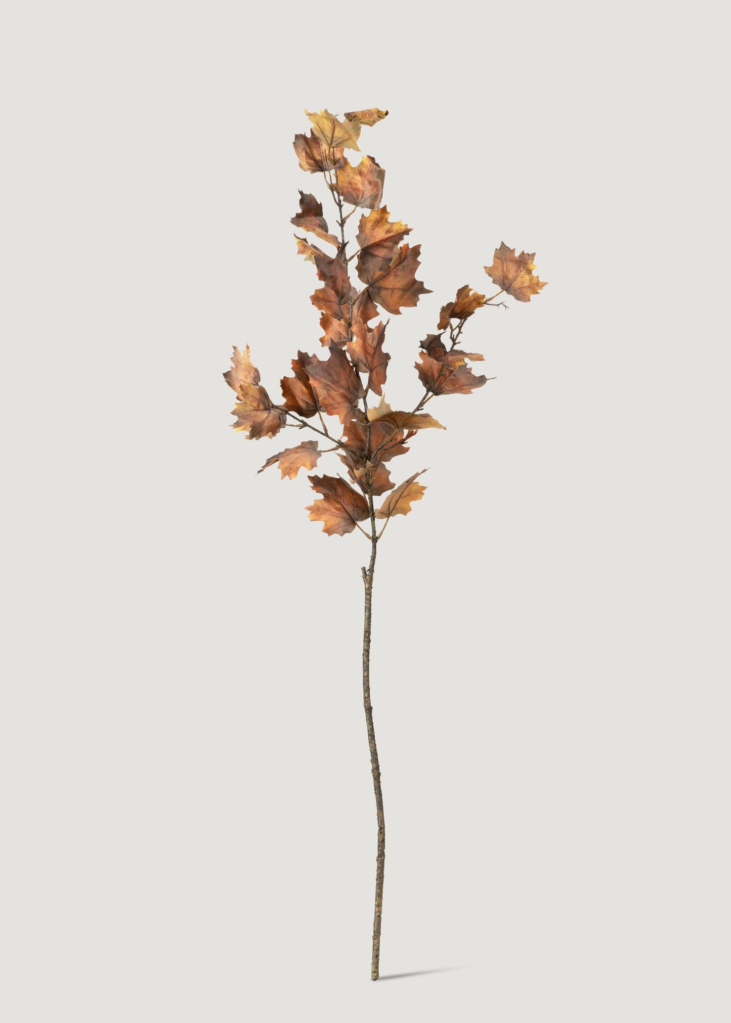 Nutmeg Brown Artificial Tall Maple Leaf Fall Branch - 47"