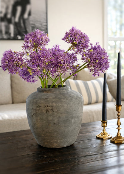 Artificial Allium Wildflower Bundle in Lavender - 30"