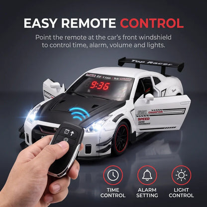 GOIFVORO GT-R Alarm Clock with Remote Control & Mist Effect