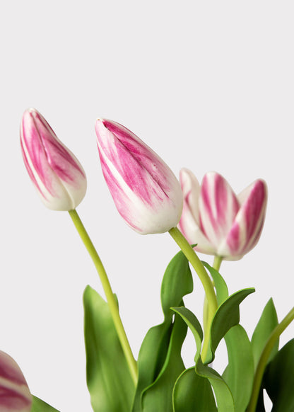 SALE - Mauve Faux Tulip Arrangement - 22"