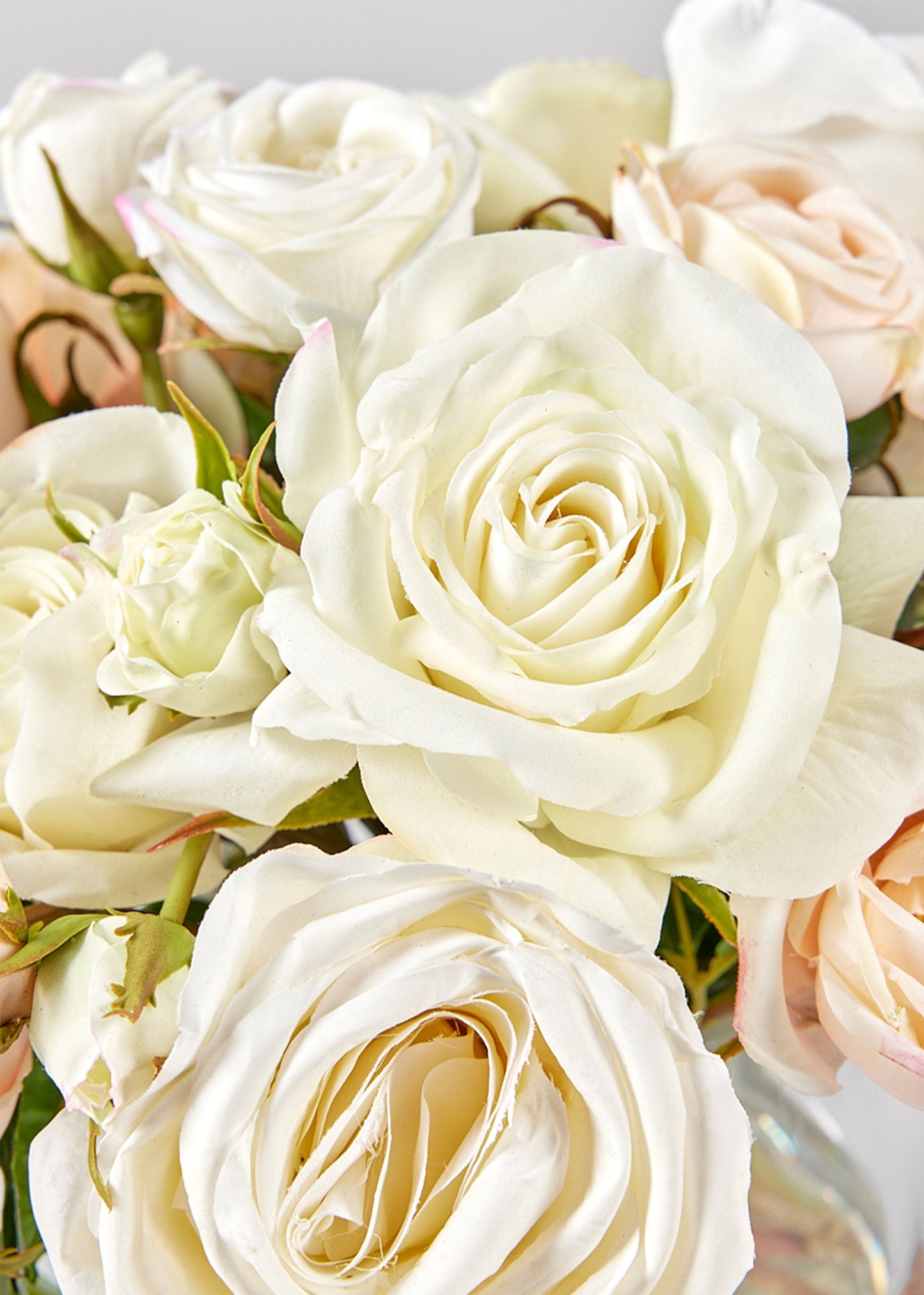 Natural Touch Rose Arrangement in Vase - 12"