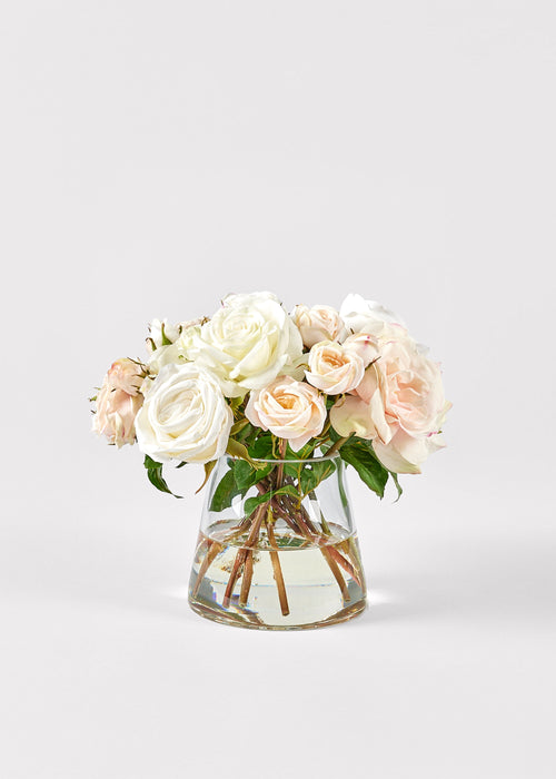 Natural Touch Rose Arrangement in Vase - 12"