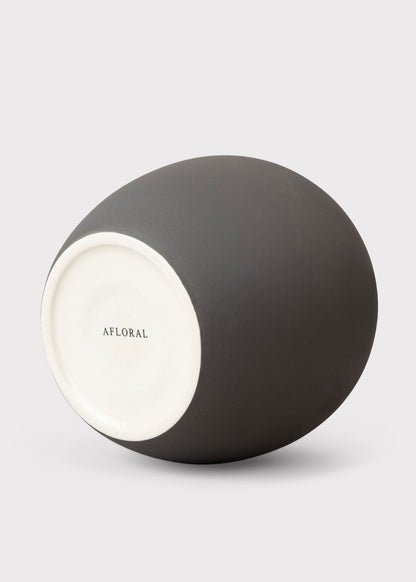 Afloral™ Edie Stoneware Vase in Matte Slate- 10.75"