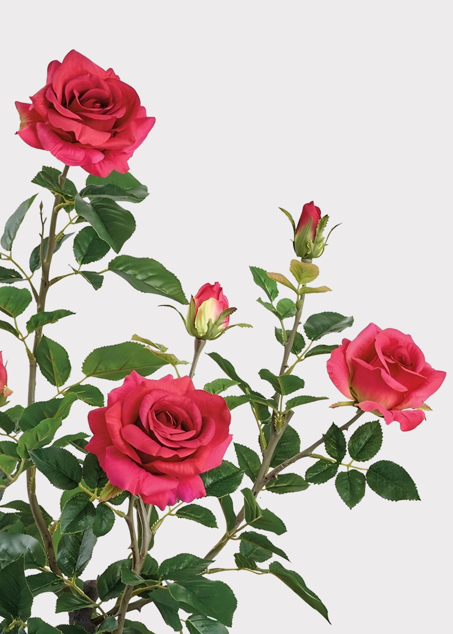 SAVE - Fake Potted Patio Red Rose Arrangements - 25"